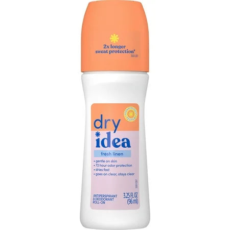 Dry Idea Antiperspirant Roll On, 3.25 Oz